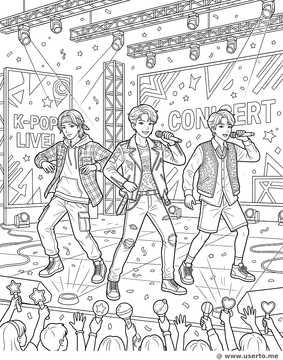 Aufregendes K-Pop-Konzert