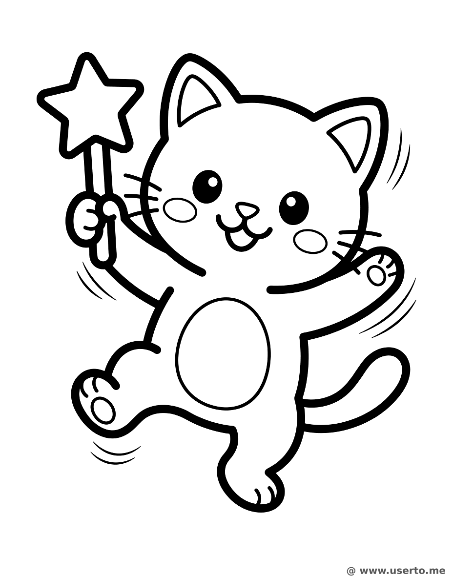 Dancing Cat with Lightstick