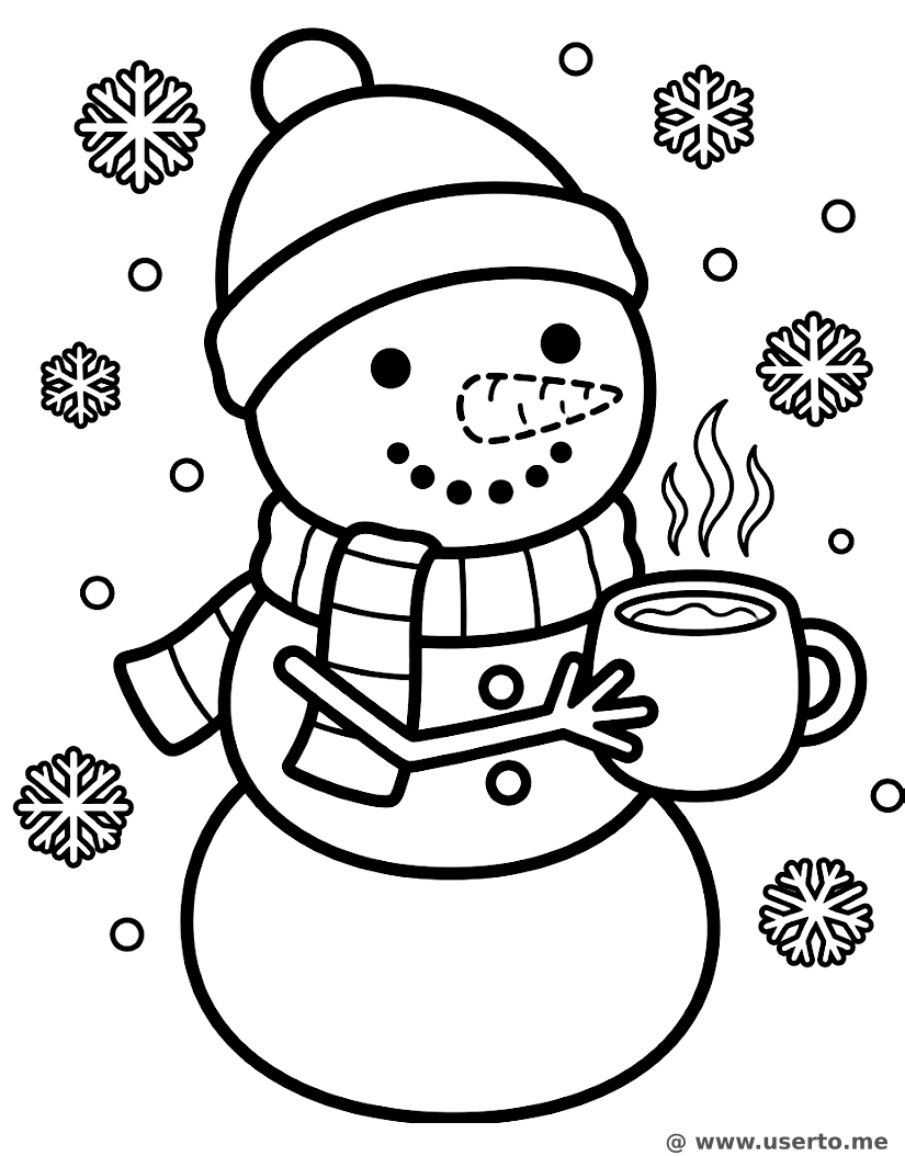 O Chocolate Quente do Boneco de Neve