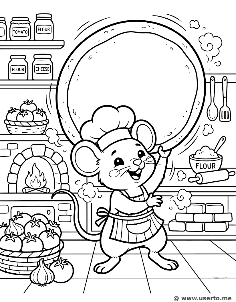 Maus-Chefs Pizzateig-Scheibe