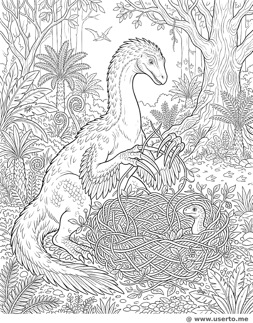 Der Meisterweber Therizinosaurus