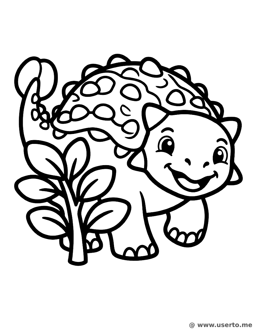 Verstecken spielen mit Ankylosaurus