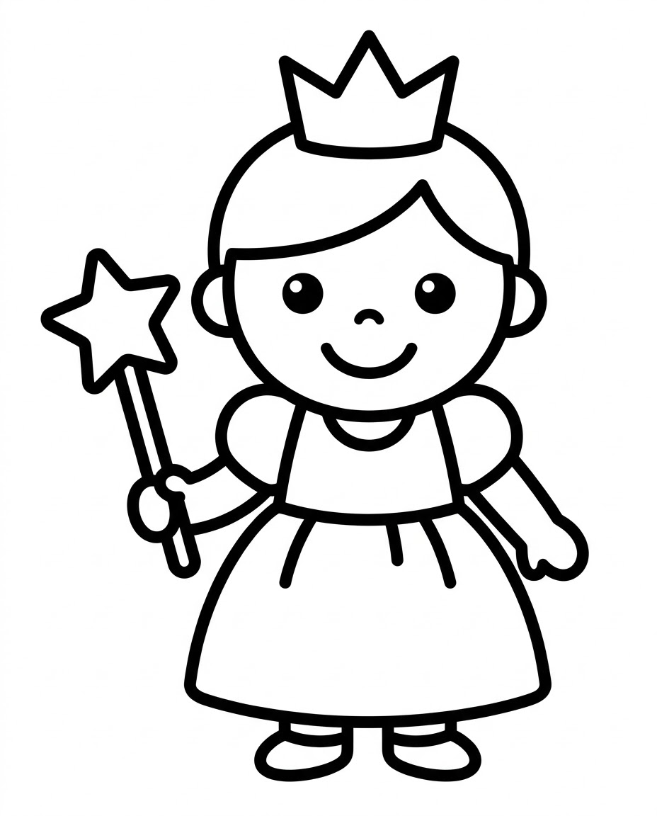 Baby-Prinzessin mit Zauberstab