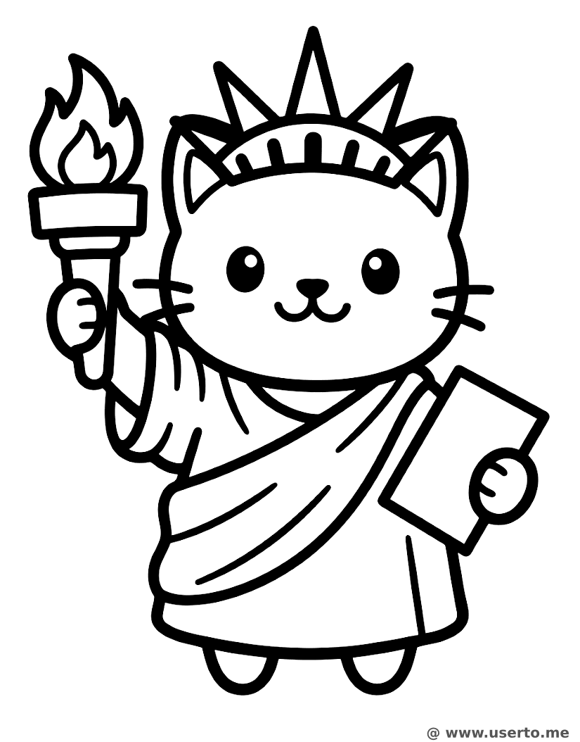Gato da Liberdade em Nova York
