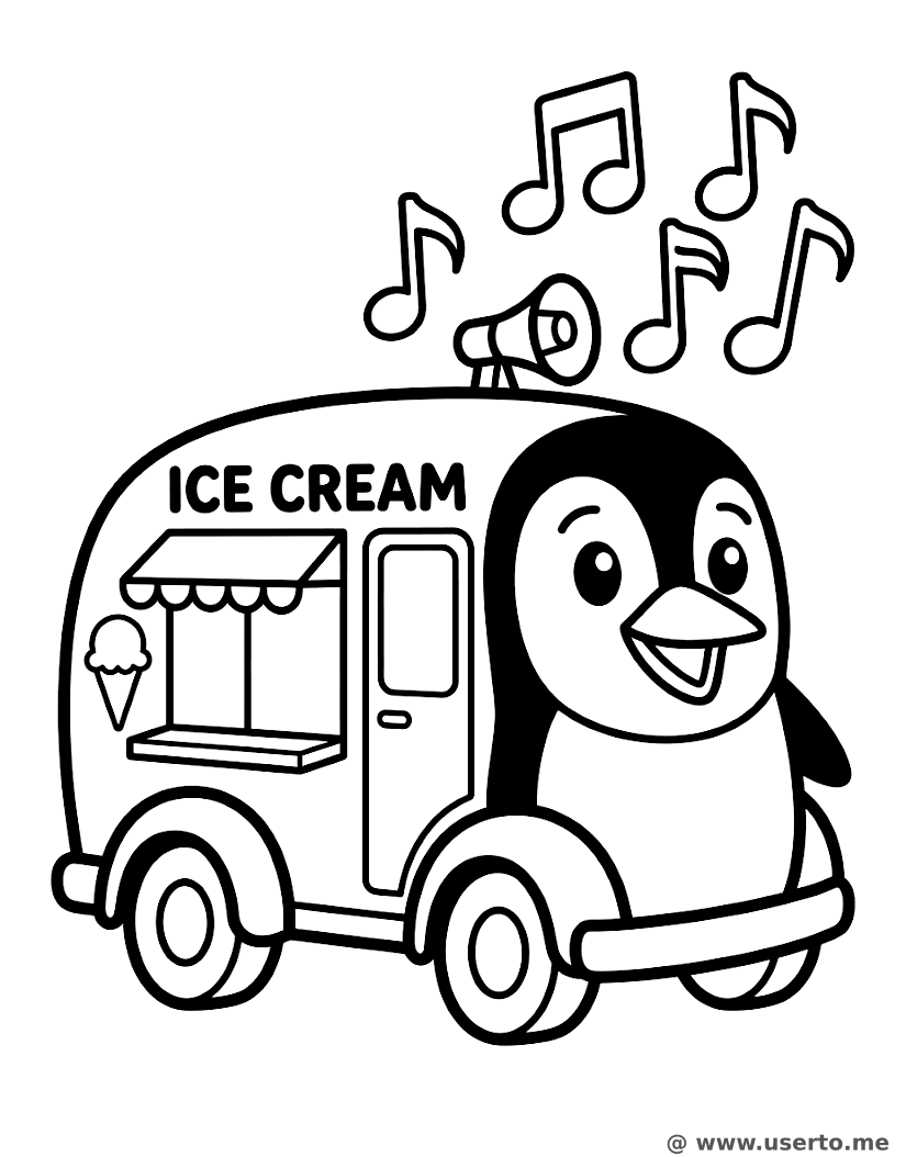 Camioneta de Helados Pingüino