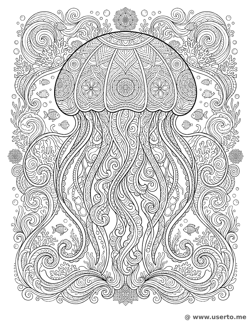 Fractal de Medusas de Mar Profundo