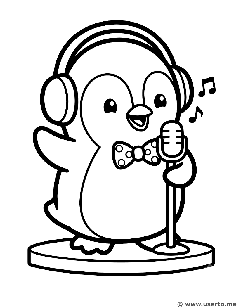 Solo en el Escenario de Hielo de la Pingüino Popstar