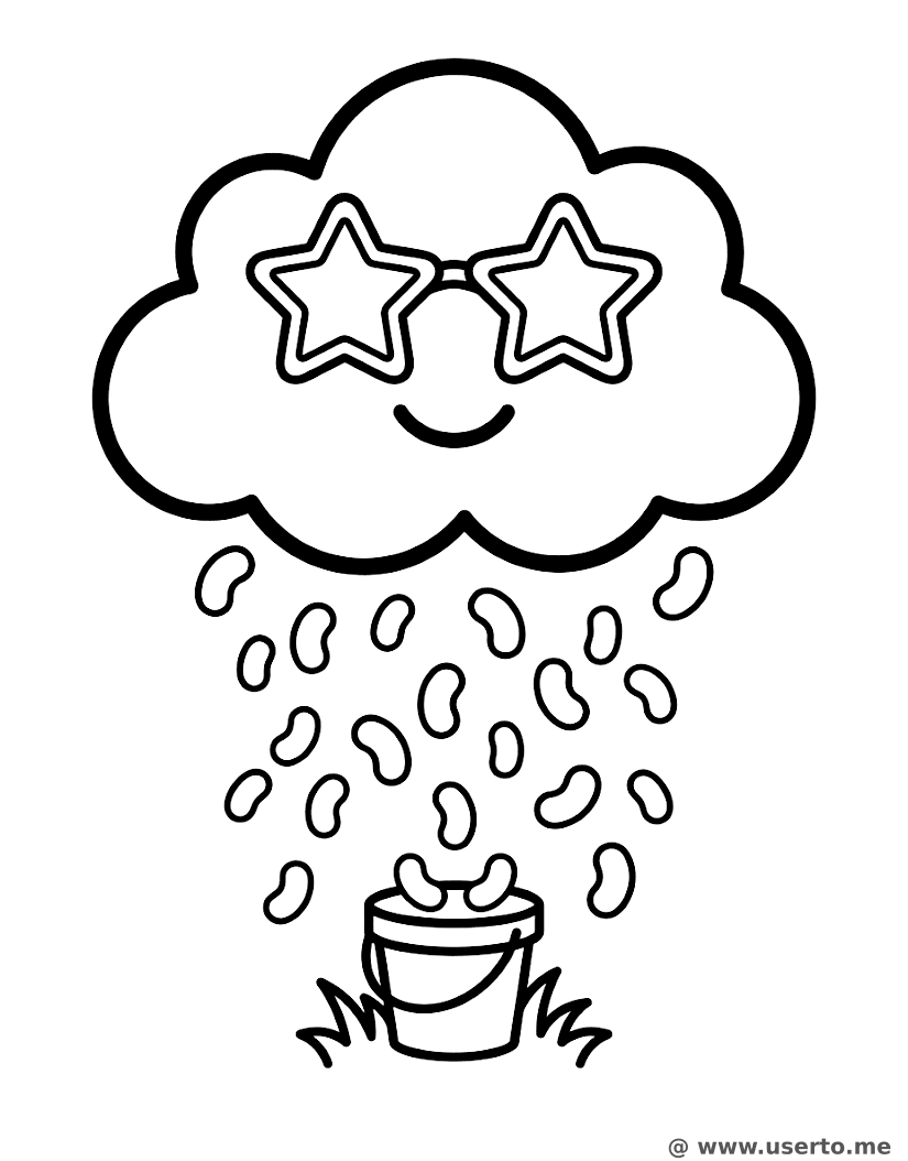 A nuvem de chuva de jujubas