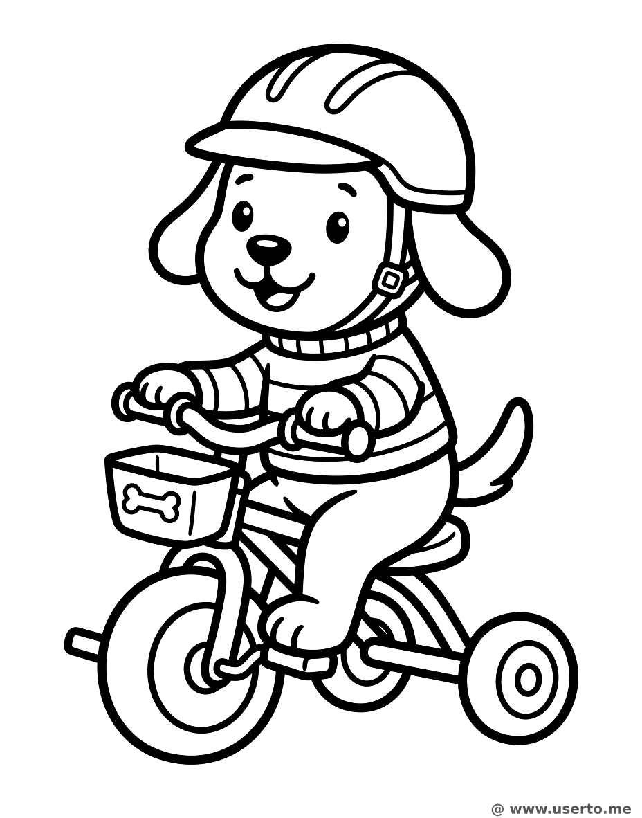 Puppy on a Tricycle