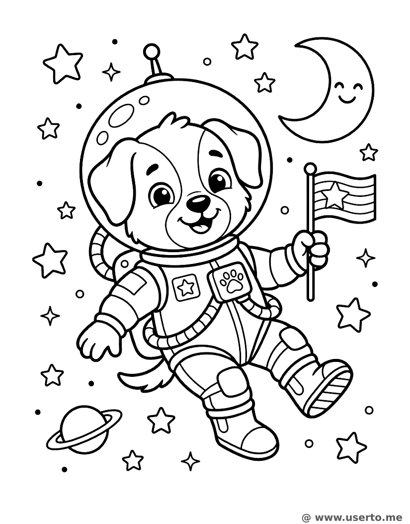 Space Puppy's Starry Flight