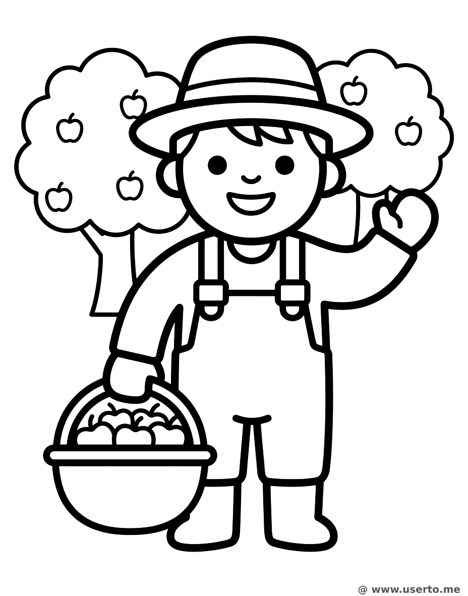 Happy Apple Farmer