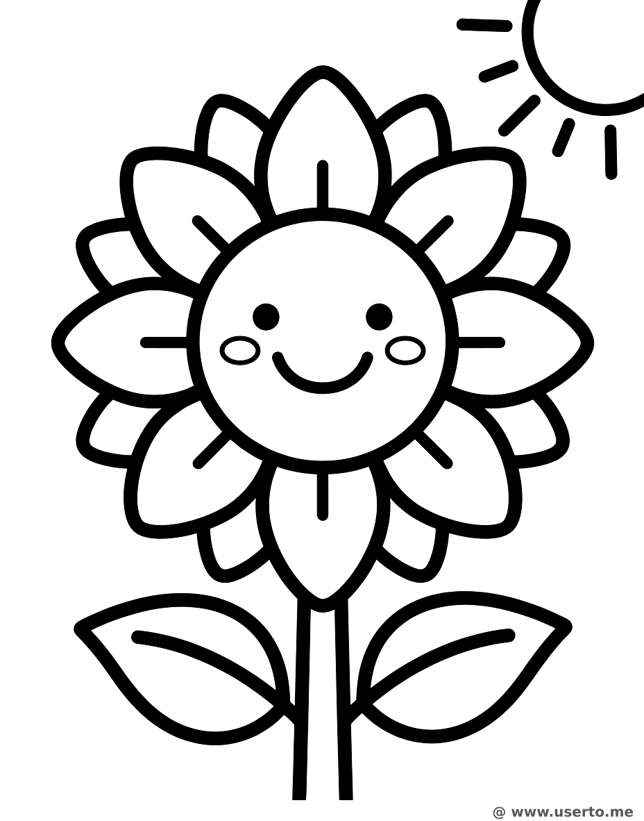 Girasol Feliz y Soleado