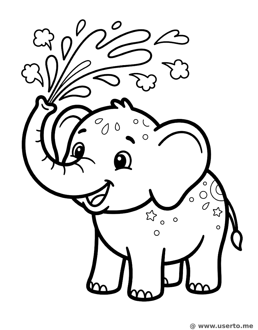 Happy Holi Elephant