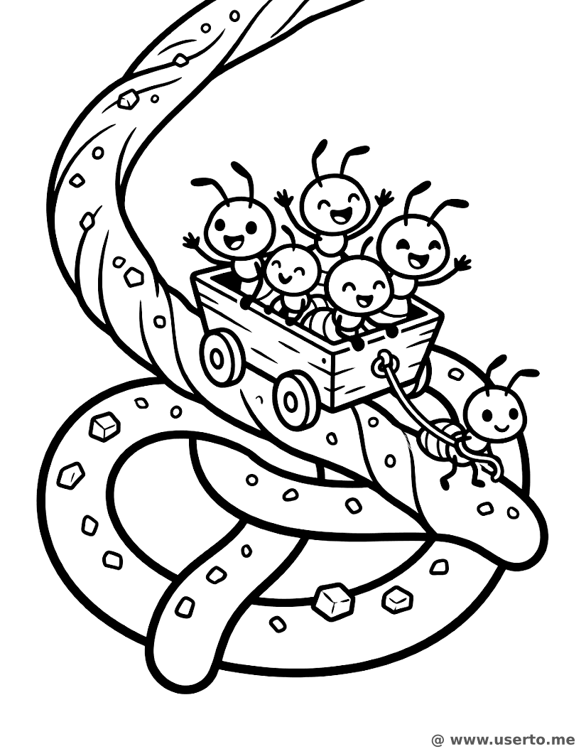Giant Pretzel Rollercoaster