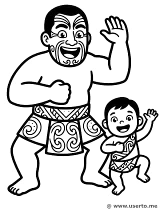 Playful Maori Haka Dance