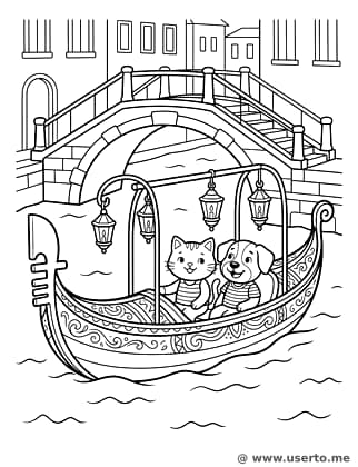 A Gôndola de Lanternas de Veneza