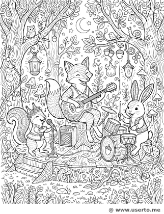 Forest Animal Band Concert