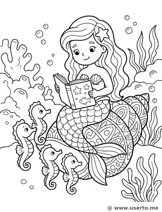 La biblioteca submarina de la sirena