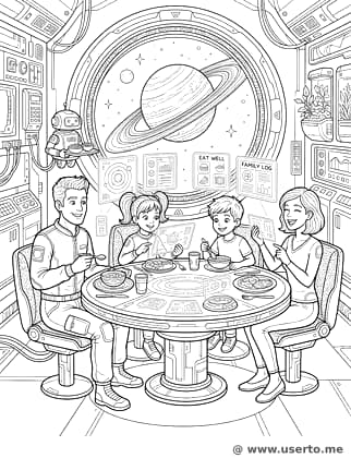 Jantar numa Nave Espacial!