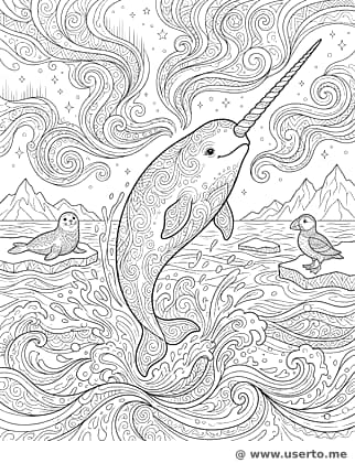 O Salto da Narval na Aurora Ártica