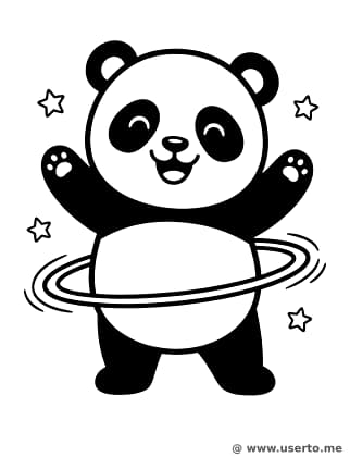 O Panda do Bambolê de Saturno