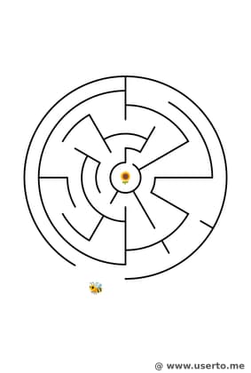 Flug der fleißigen Biene