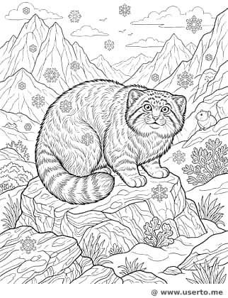 O inverno do rabugento gato-de-pallas