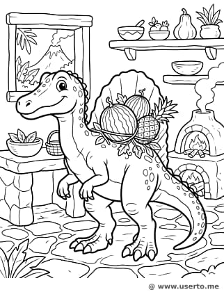 Spinosaurus Fruit Chef