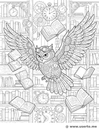 A Coruja Bibliotecária da Torre do Relógio