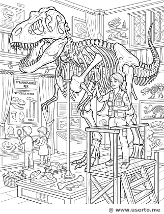 Museum Dinosaur Bone Restorer