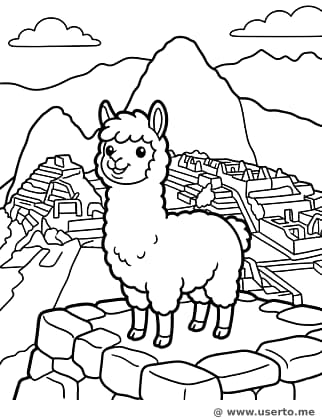 Alpaca Friend at Machu Picchu