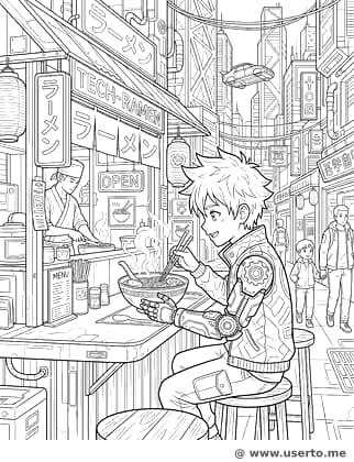 Cyberpunk Street Snack
