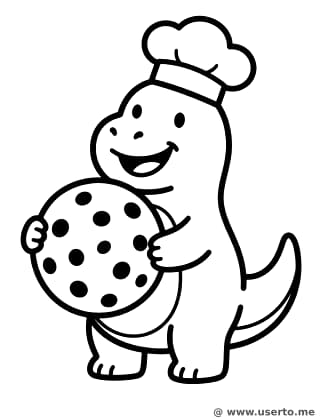 Dino Chef's Big Cookie