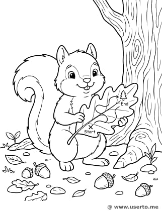 Squirrel's Acorn Treasure Map