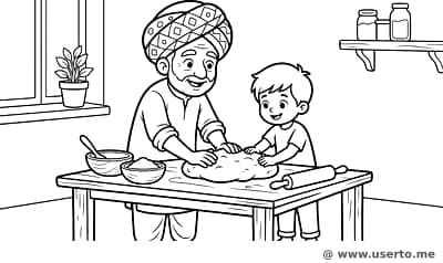 Warmes Naan backen
