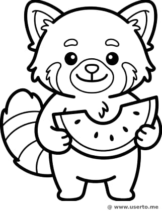 O Lanchinho do Panda Vermelho Feliz