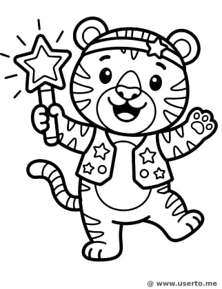 Bebé Tigre Aprendiendo el Baile del Lightstick