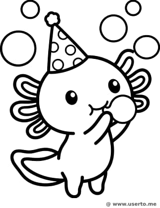 As bolhas do axolote festeiro