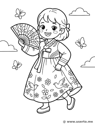 Desfile de baile de hanbok moderno