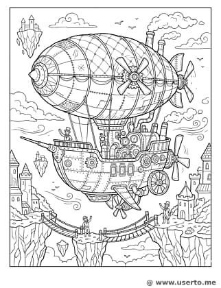 Steampunk Sky Voyager