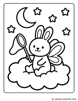 Star-Catching Baby Bunny