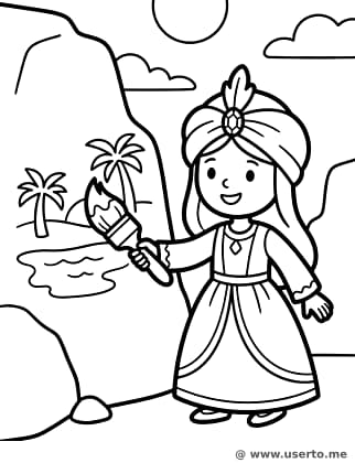 Princesa Artista do Oásis do Deserto