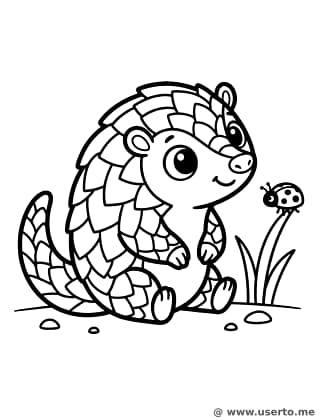 El pequeño amigo del pangolín