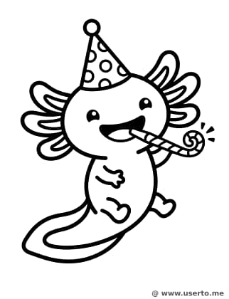 Die fröhliche Axolotl-Geburtstagssause