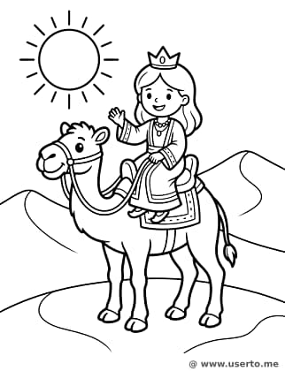 Princesa del Desierto y el Camello