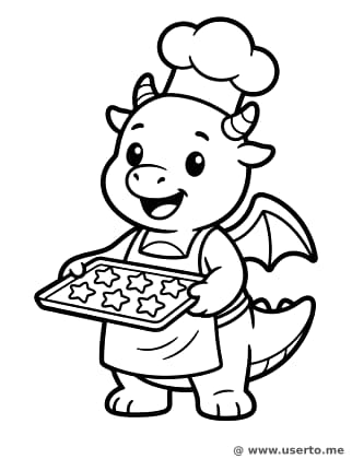Bebê Dragão Padeiro