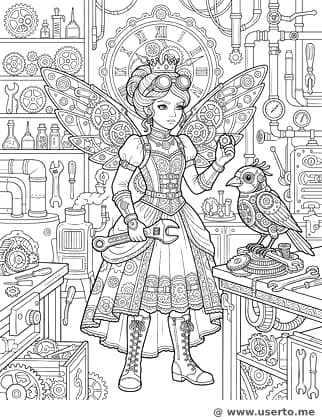 Steampunk-Erfinder-Prinzessin