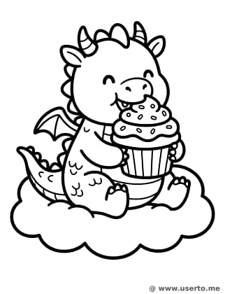 Giggly Cloud Dragon's Snack