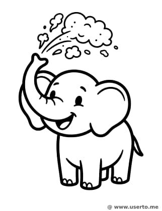 Elefante Colorido do Holi