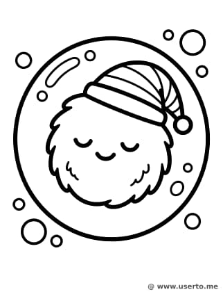 Schläfriger Moosball-Kumpel
